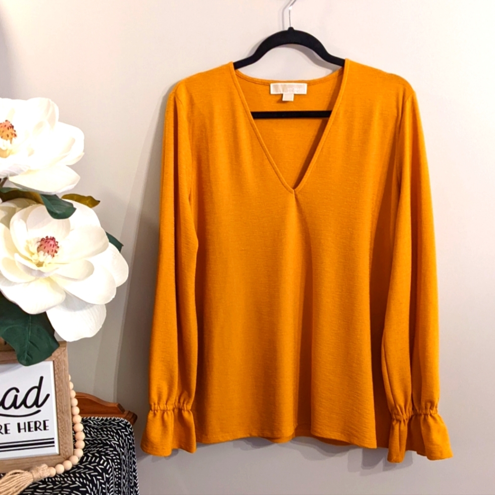 Michael a KORS marigold blouse